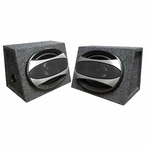 Pair of Audiopipe Audiodrift 6 x 9 inch 500 Watt 4 Way Car Speaker Boxes Csb9000, Size: 1