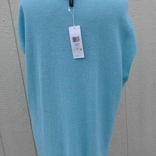 NWT Eileen Fisher Aqua Organic Cotton Linen Blend Pull Over Sweater Top L $178 - Picture 5 of 16