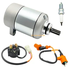 Starter & Relay Solenoid for Honda Recon 250 TRX250TE TRX250TM 2x4 2005-2022 ATV