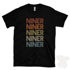 NINER REPEATED RETRO STYLE T-SHIRT mens & womens novelty cool name gift