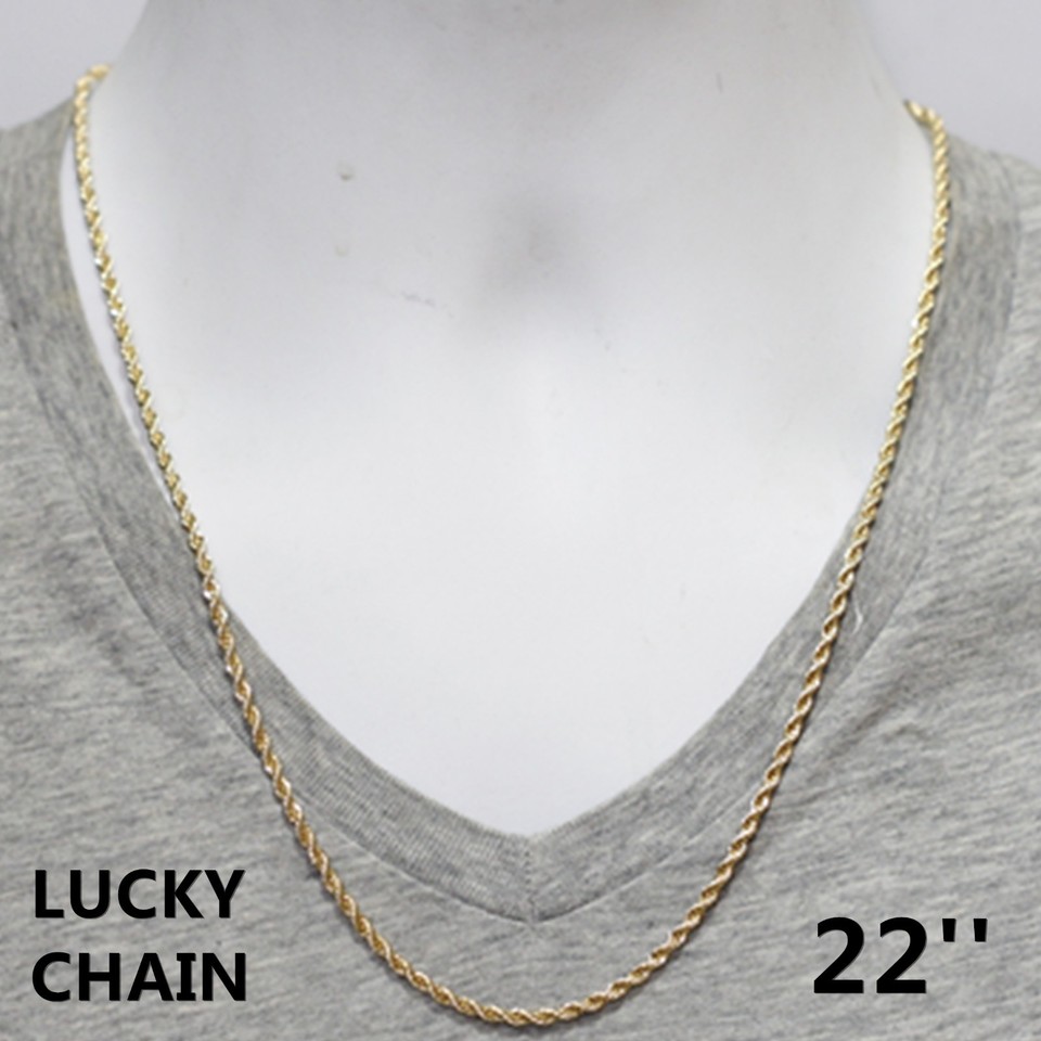 22 In Chain 16''18''20''22''24''14K GOLD FILLED ROPE CHAIN NECKLACE 2.5mm 12g-16g ...