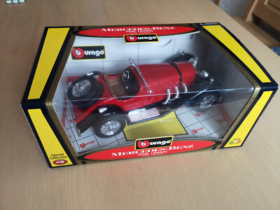 Modellauto Burago 1:18 , Mercedes-Benz SSK (1928) - rot in OVP