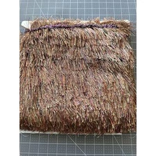Upholstery/Pillow Eyelash Fringe Trim In Purple, Orange, Green