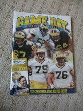 1999 University of Michigan vs Purdue Football Program Tom Brady vs Drew Brees