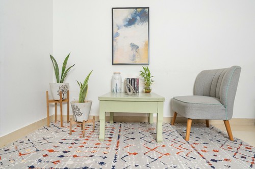 Distressed Moroccan Style - 2'x4', Transitional Design Area Rug - 505 - Picture 60 of 84