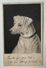 Vintage 1904 Uk Dog Postcard Fox Terrier "Despoiler" portrait Cw Faulkner