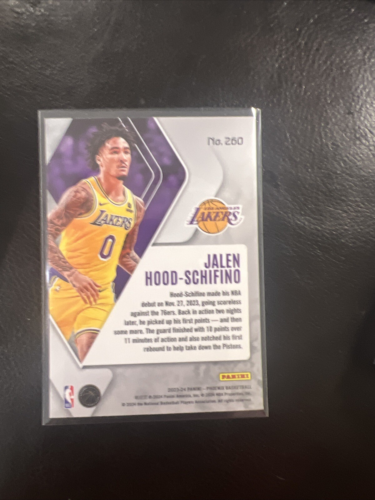 202324 Panini Phoenix Rookies Hieroglyphs Phoenix 260 Jalen Hood