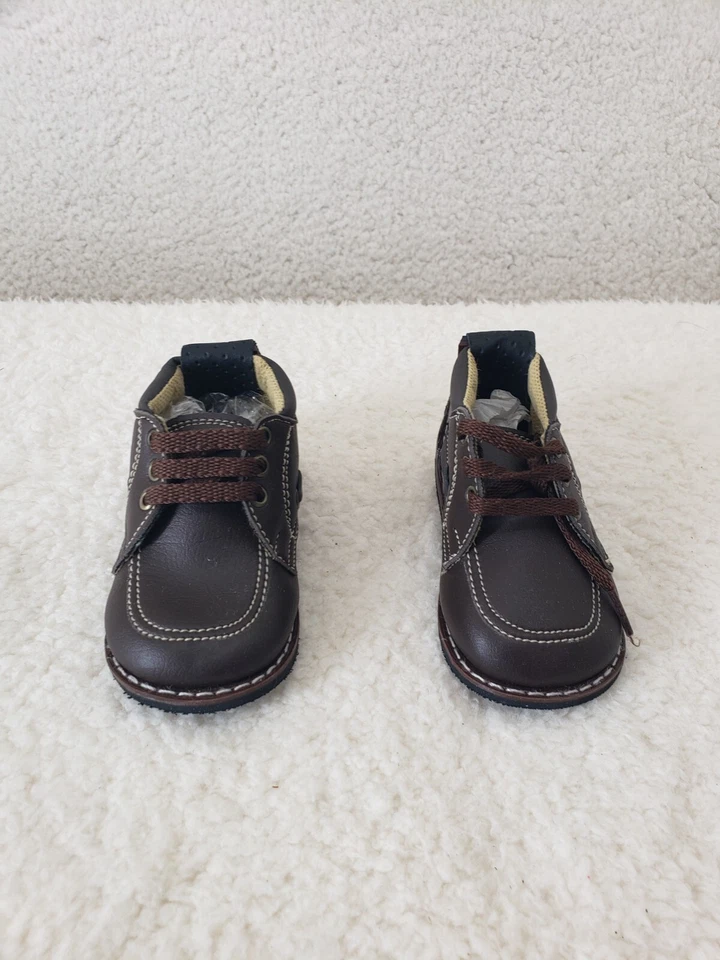 Heidi Baby мальчиков обувь 18 коричневый шнурует вверх отверстие повседневный комфорт классический крой - Изображение 3 из 4