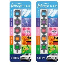2 Pack Febreze Car Air Freshener Vent Clips Mixed Scent 10 Clips