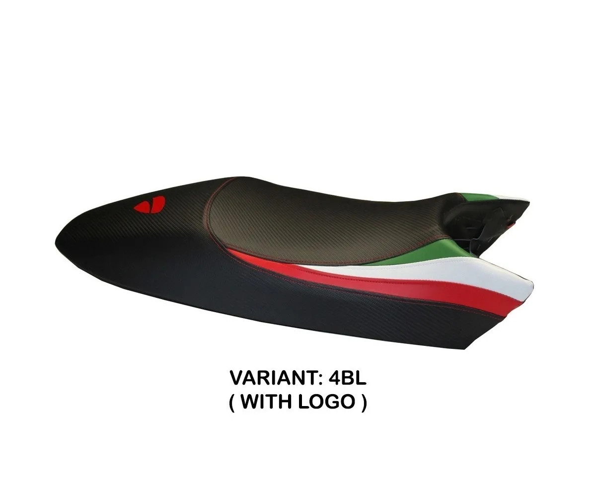 Seat saddle cover Tricolore Black (BL) TPZ for DUCATI MONSTER 1994 > 2007 Hy