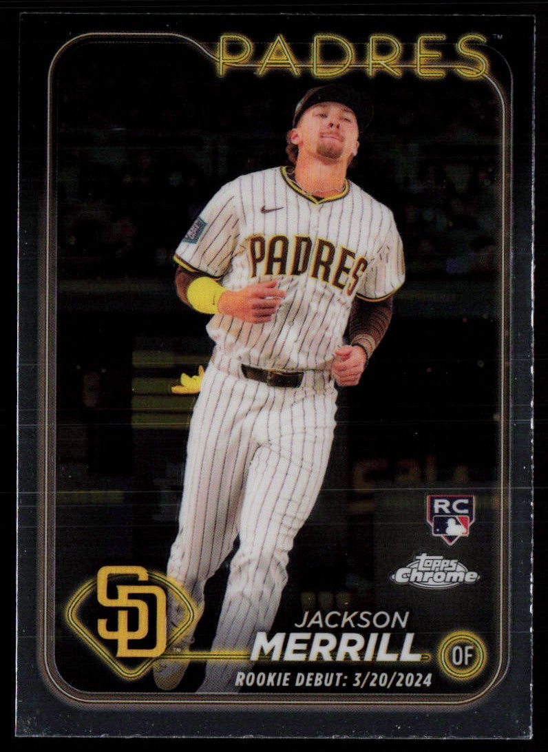 JACKSON MERRILL 2024 TOPPS CHROME UPDATE ROOKIE DEBUT RC SAN DIEGO PADRES #USC57