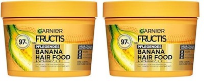 Garnier Fructis Pflegende Bananen Haarmaske, 400 ml (2er Pack), Banana 