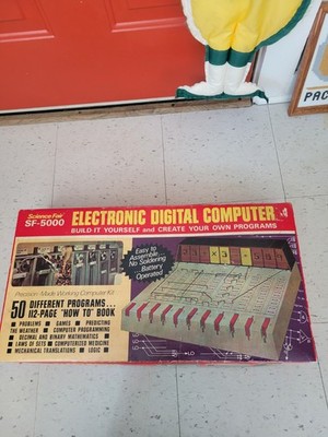 TANDY SCIENCE FAIR SF-5000 LOGIX 0-600 Electronic Digital Computer Vintage 1971