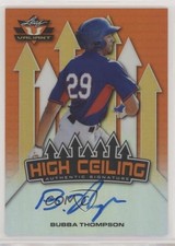 2017 Leaf Valiant Draft High Ceiling Orange 18/25 Bubba Thompson Auto g1z