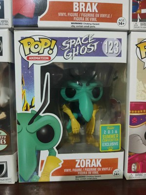 Funko Pop! Zorak #123 Et Brak #124 - Space Ghost - SDCC 2016 Summer Convention - Neufs