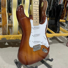 ST Electric Guitar Vintage Sunburst Color Maple Fretboard Mahogany Body 6 String