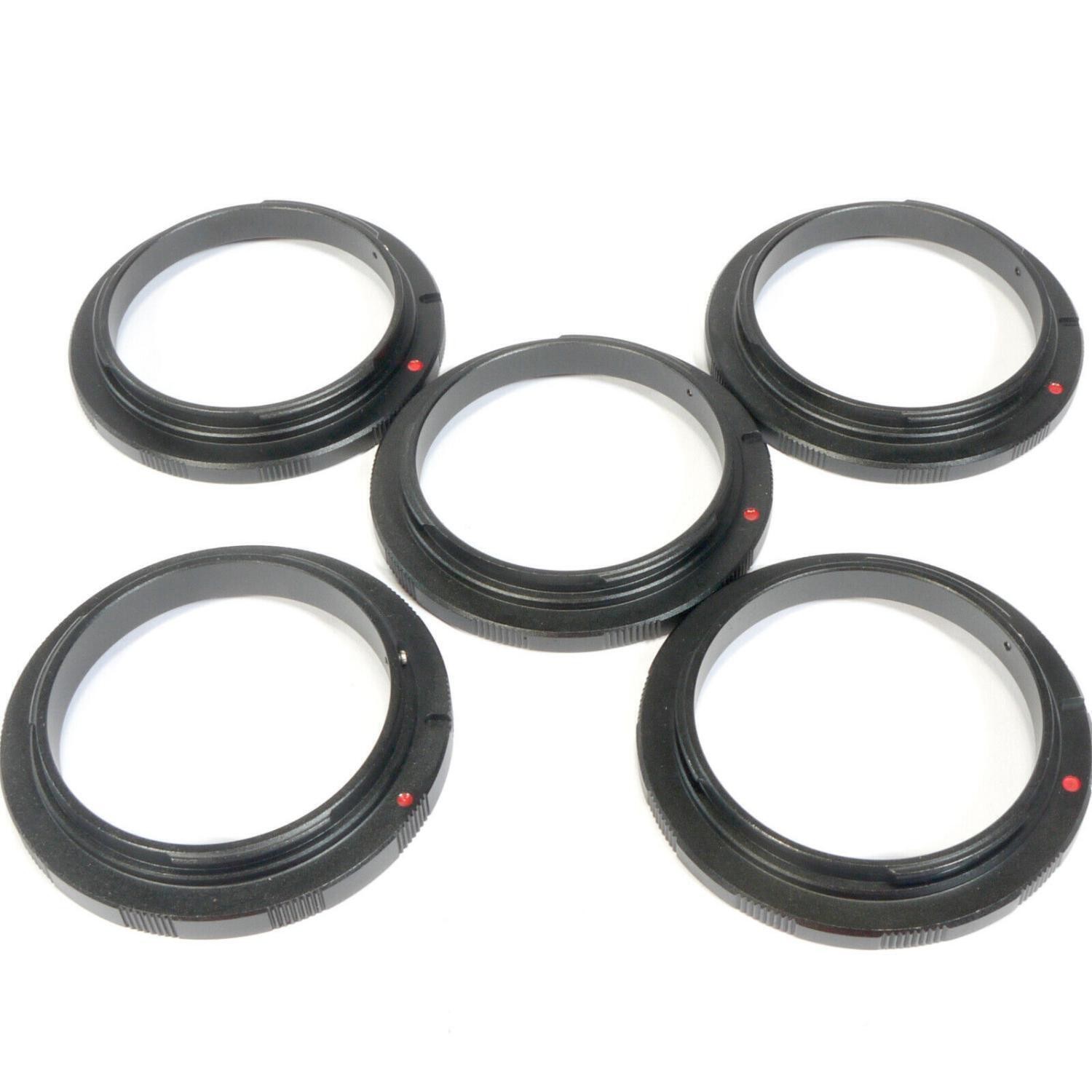 5 Stück x Schutz-Ring für Canon EOS Bajonett 60mm Makro Zwischenringe Back-Up
