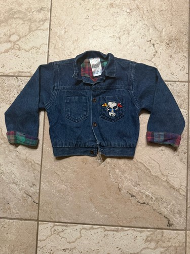 snoopy baby jean jacket