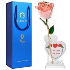 24K Gold Rose - Unique  Everlasting Real Hand Dipped in 24K Gold, Forever Re...