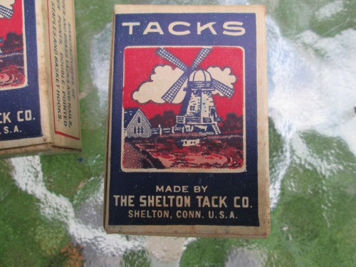 Vintage ....Shelton Tack Co. Blued cut tacks