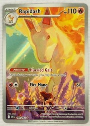 Rapidash 189/182 SV10: Destined Rivals Illustration Rare Holo