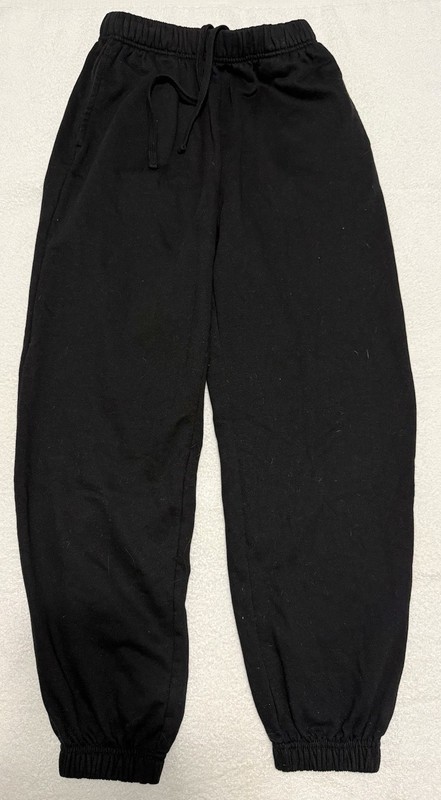 Garage Junior Girls Black Cotton Joggers Sweat Pants Size XS #11319 #121340
