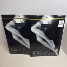 Lot 2 Lane Bryant Daysheer Pantyhose Size D Navy Reinforced Toe USA