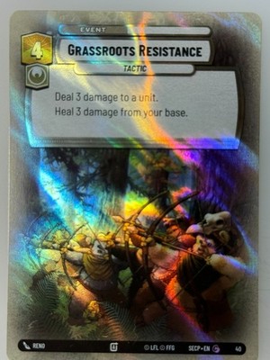 Star Wars Unlimited - x3 Grassroots Resistance Foil 40