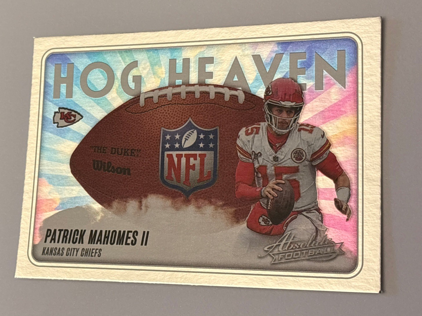 Panini Absolute 2025 Hog Heaven Patrick Mahomes II #HH-PMS Insert Chiefs