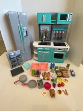 18" My Life As Full Kitchen Playset  Bathroom With Lights And Sound