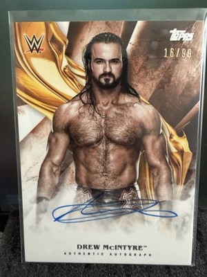 2019 Topps WWE Undisputed Drew McIntyre Autograph Auto Orange /99