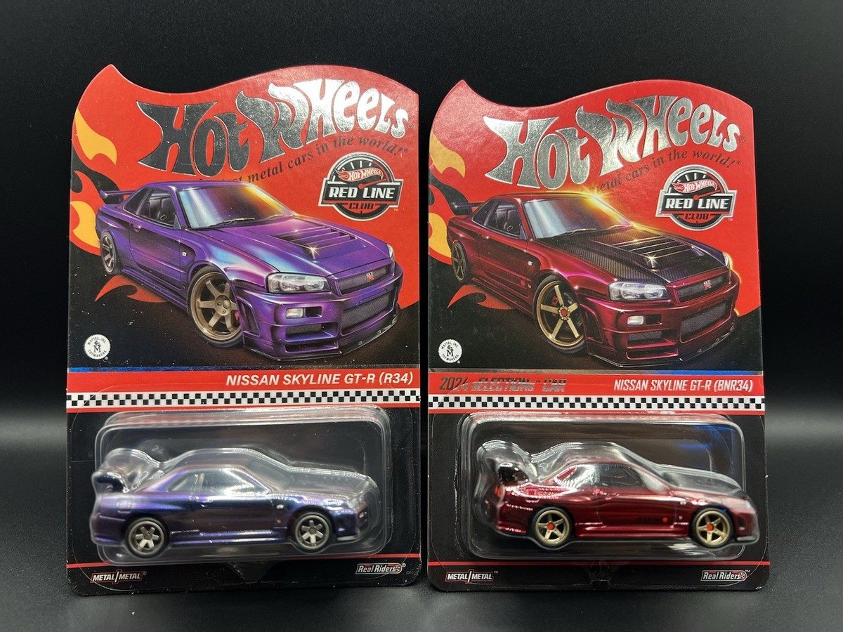 Hot Wheels Nissan Skyline GT-R (R34) 1:64 Purple Red Limited