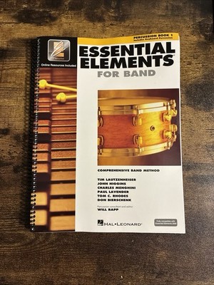 Band Essential Elements for Band Percussion Book 1 with Keyboard Percussion