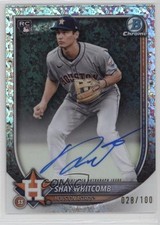 2025 Bowman Chrome Rookie Mini-Diamond Refractor 28/100 Shay Whitcomb Auto 10k8