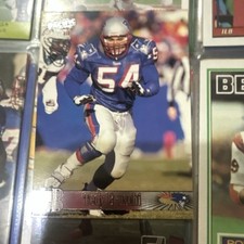 Pacific Tedy Bruschi New England Patriots Rookie #252 NFL Football Card. rookie card picture