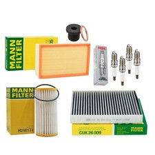 MANN FILTERS + NGK SPARK PLUGS FULL SERVICE KIT FOR AUDI S3 2.0 VORSPRUNG 2020+
