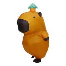 Mens Halloween Inflatable Costume Capybara Air Blow up Boy Costume