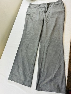 Ann Taylor LOFT Marisa Straight Dress Pants Womens 14 - Gray