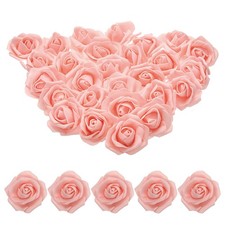 100pcs Foam Rose Heads 67 Cm for DIY Crafts Accessories Peach Pink