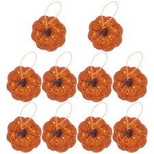 10 Pcs Pumpkin Ornament Small Pumpkins for Decorating Decorations