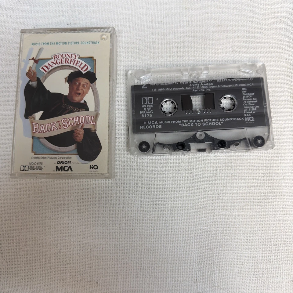 Back to School Soundtrack Cassette 1986 V/A Oingo Boingo Rodney Dangerfield Foto 4 de 4