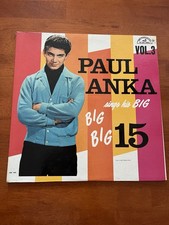 Paul Anka Sings His Big Big 15 Vol. 3 Vinyl LP ABC Paramount Records ABC-409
