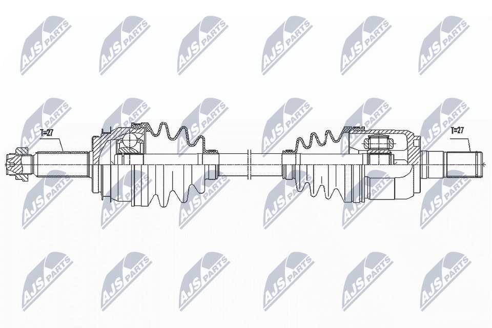 Nty Driveshaft For Hyundai Elantra 1.6 16- /Left,Atm - Image 4