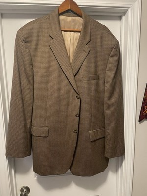 52L Ralph Lauren for Dillards 52 Long Brown, Black, Tan Sports Coat Blazer