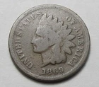 1869 INDIAN HEAD CENT, VERY NICE TOUGHER COIN!!!!(A1)