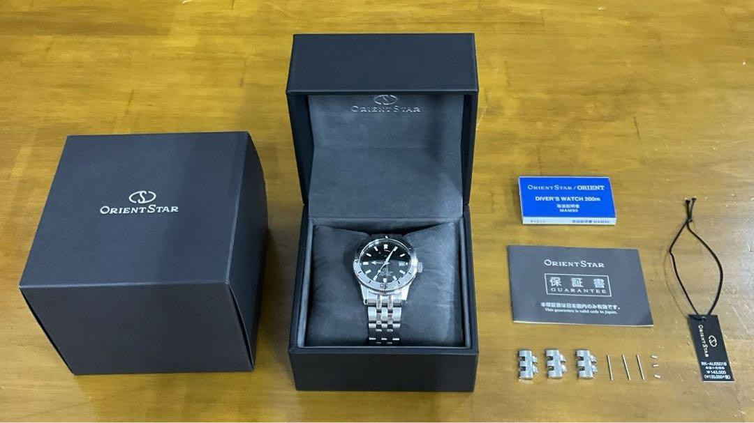 Orient Star Diver 1964 Men's Automatic Watch Silver & Black, RK