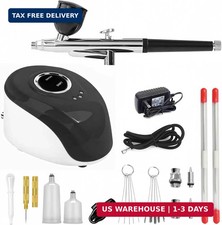 Airbrush Kit, Dual  Action Cordless Rechargeable Airbrush with Built  in Air Compr