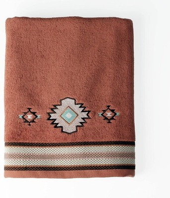 Southwest Sunset 100% Cotton Premium Bath Towel, 470 GSM, Embroidered, Soft &