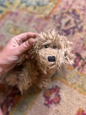 Vintage Russ Berrie "Fluppy" Plush Tan Shaggy Dog Stuffed Animal Toy