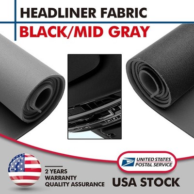 Flat Knit Headliner Fabric Auto Roof Lining DIY Replacement Repair Foam Backing